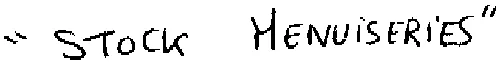 "STOCK MENUISERIES"
