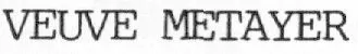 VEUVE METAYER