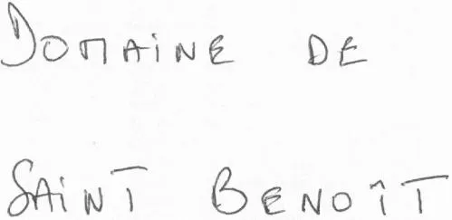 DOMAINE DE SAINT BENOÎT
