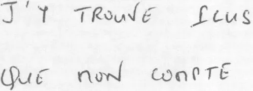 J'Y TROUVE PLUS QUE MON COMPTE