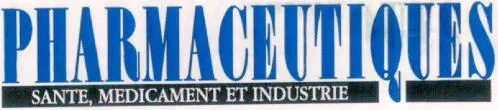 PHARMACEUTIQUES SANTE, MEDICAMENT ET INDUSTRIE