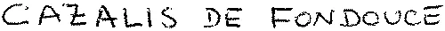 CAZALIS DE FONDOUCE
