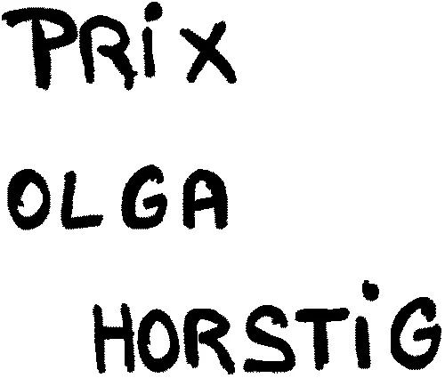 PRIX OLGA HORSTIG