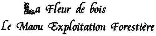 La Fleur de bois Le Maou Exploitation Forestière