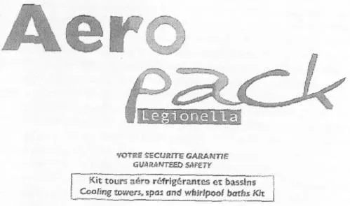Aero pack Legionella VOTRE SECURITE GARANTIE GUARANTEED SAFETY Kit tours aéro réfrigérantes et bassins Coaling towers, spas and whirlpool baths Kit
