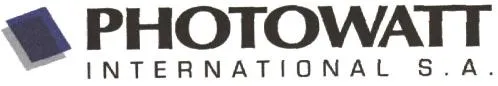 PHOTOWATT INTERNATIONAL S.A.