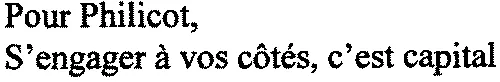 Pour Philicot, S'engager à vos côtés, c'est capital