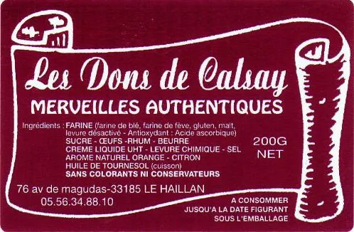 Les Dons de Calsay MERVEILLES AUTHENTIQUES