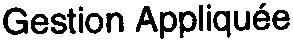 Gestion Appliquée