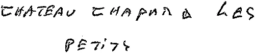 CHATEAU CHAPARD LES PETITS