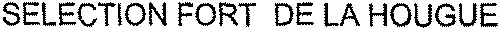 SELECTION FORT DE LA HOUGUE