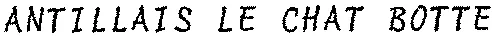 ANTILLAIS LE CHAT BOTTE