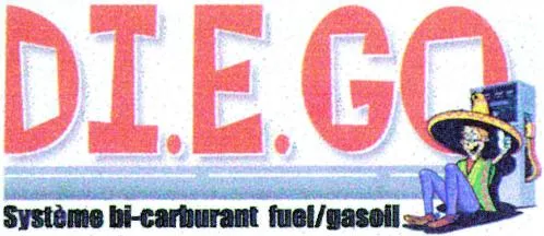 DI.E.GO. Système bi-carburant fuel/gasoil.