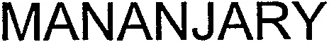 MANANJARY