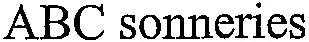 ABC sonneries
