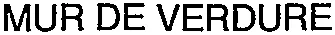 MUR DE VERDURE