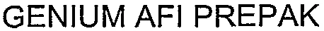 GENIUM AFI PREPAK