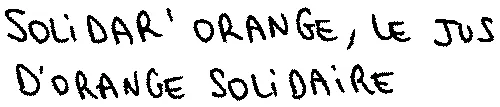 SOLIDAR' ORANGE, LE JUS D'ORANGE SOLIDAIRE