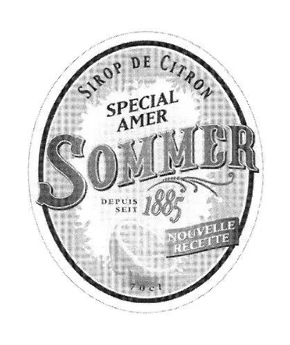 SIROP DE CITRON SPECIAL AMER SOMMER DEPUIS SEIT 1885