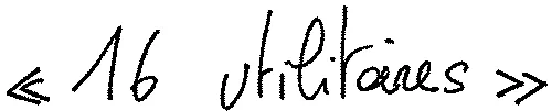 « 16 Utilitaires »