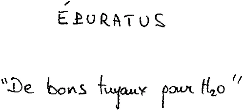 ÉPURATUS “ De bons tuyaux pour H2O ”