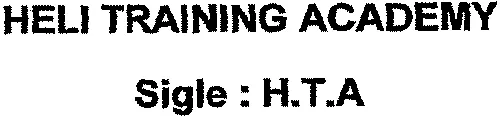 HELI TRAINING ACADEMY Sigle : H.T.A