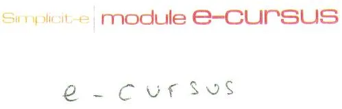SIMPLICITE MODULE E-cursus