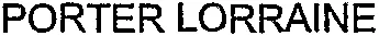 PORTER LORRAINE