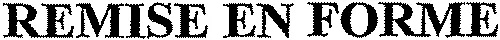 REMISE EN FORME