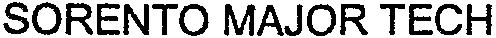 SORENTO MAJOR TECH