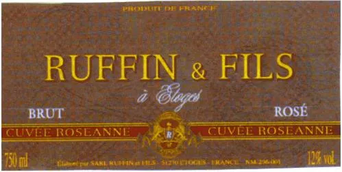 R RUFFIN & FILS CUVEE ROSEANNE