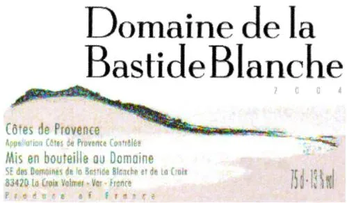 DOMAINE DE LA BASTIDE BLANCHE