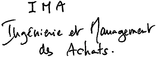 IMA Ingénierie et Management des Achats