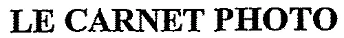 LE CARNET PHOTO