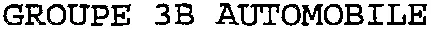 GROUPE 3B AUTOMOBILE