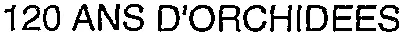 120 ANS D'ORCHIDEES