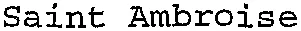 Saint Ambroise