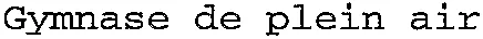 Gymnase de plein air