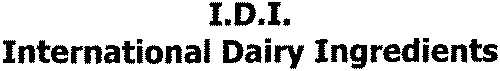 I.D.I. International Dairy Ingredients