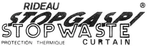 RIDEAU STOPGASPI STOPWASTE CURTAIN