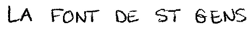 LA FONT DE ST GENS