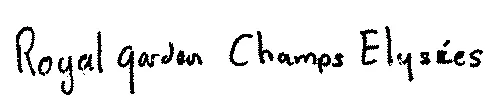 Royal garden Champs Elysées