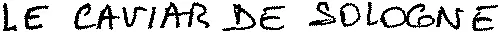LE CAVIAR DE SOLOGNE