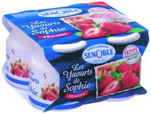 MAISON GOURMANDES SENOBLE DEPUIS 1921 LES YAOURTS DE SOPHIE FRAISES