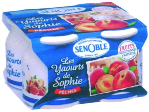 MAISON GOURMANDE SENOBLE DEPUIS 1921 LES YAOURTS DE SOPHIE PECHES