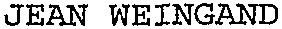 JEAN WEINGAND