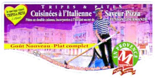 M METRAS LE MARIAGE REUSSI TRIPES & PATES J'AIME CUISINEES A L'ITALIENNE SAVEUR PIZZA MAITRE TRIPIER