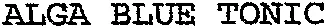 ALGA BLUE TONIC