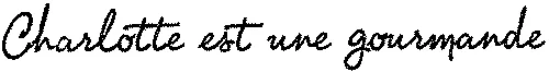 Charlotte est une gourmande