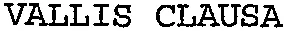 VALLIS CLAUSA